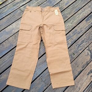 New Duluth Mens Flex Firehose Tan Pants 38 X 30